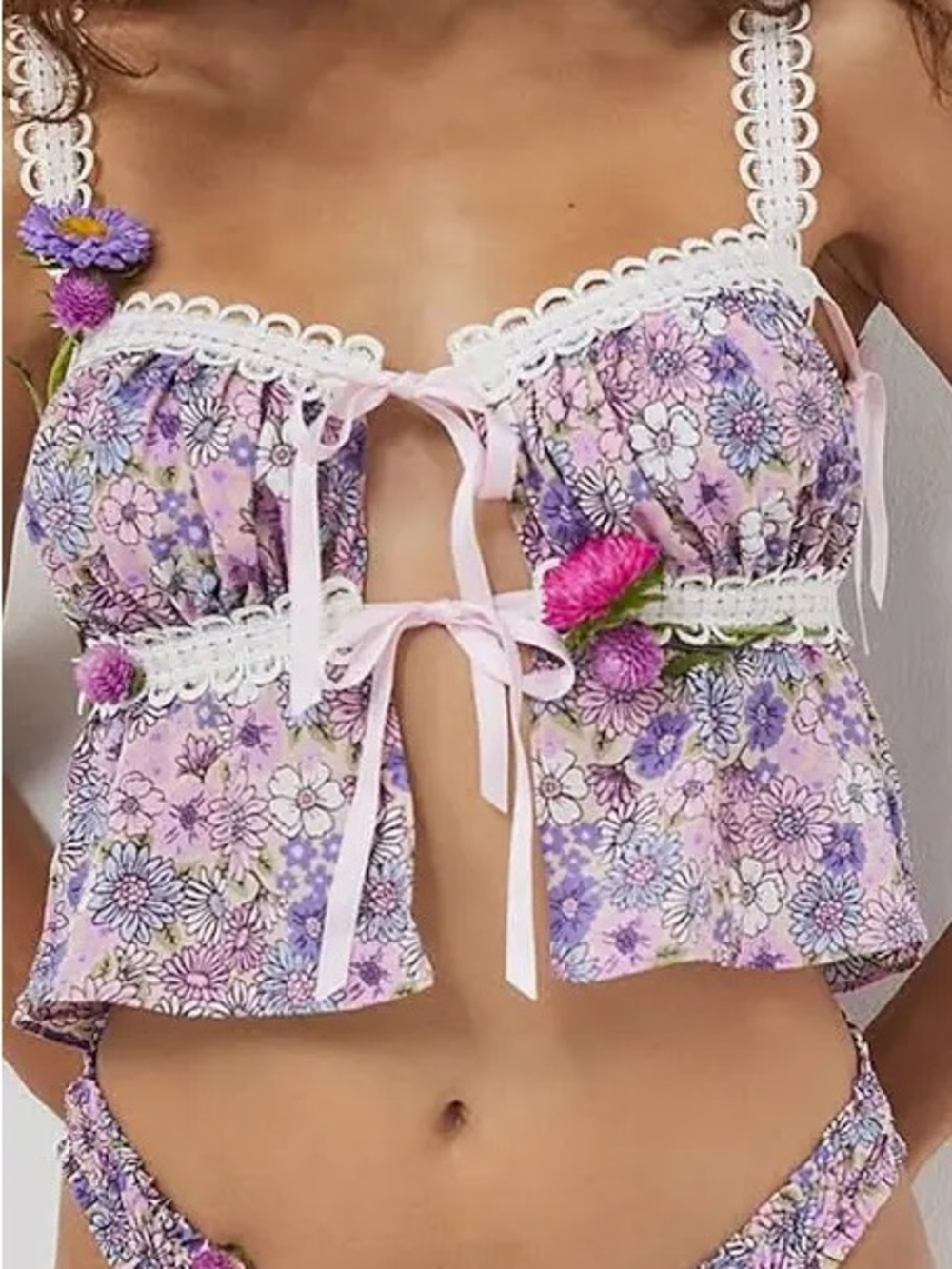 For Love & Lemons Willow Floral Cami